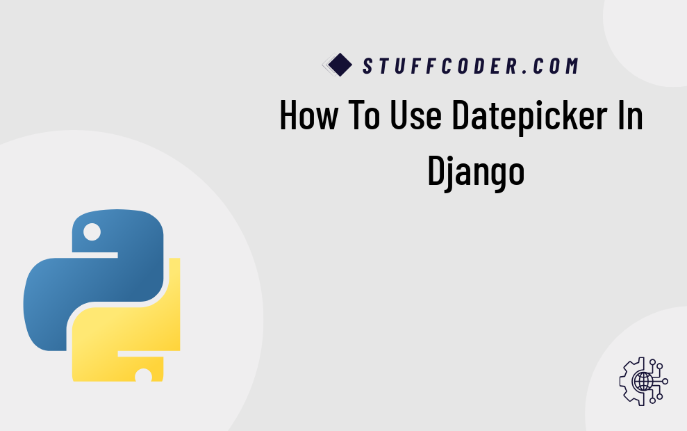 Django Datepicker Tutorial